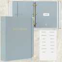 Important Document Organizer Set with Folders - Complete Linen Ring Binder Set Safely Stores All Documents & Files in One Place - Easy to Use Expanding Storage Incl. Envelopes, Pockets & Labels