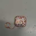 Coralogo for AirPods 4 Case with Safety Lock - Cute Cartoon for Women Girls Fashion Stylish Beige Flower Pattern Design Kawaii Girly Girlish Hard Protective Cover for AirPods 4th Generation 2024 (Flower and Floral)