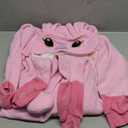 Wishliker Unisex Adult Onesie Pajamas Animal Onesies Women Men Christmas Halloween Cosplay Costume Sleepwear (Zipper Pink)