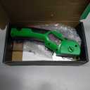 Cardboard Cutter, Rechargeable Cordless Electric Scissors, 4V Upgrade Motor Electric Box Cutter with 2 Blades, Safety Lock & LED Light, Powerful Cutting for Cardboard Box, Plastic, Leather (Green)