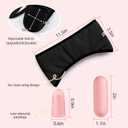 Sleep Mask & Earmuffs for Sleep - 2 in 1 Eye & Ear Mask, Comfortable & Soft for Side Sleepers (Black)