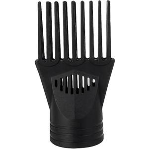 Black Universal Hair Dryer Comb Nozzle Salon Hair Dryer Blow Comb Attachment Hair Styling Nozzle Tool Salon Tool Hair Combs for Straightening Detangling Fine Curly Natural Hair Styling Tools