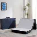 Odorless Foldable Mattress Twin XL 80" x 38" x 6", 6 Inch Folding Foam Mattress with Storage Bag, Fiberglass Free Trifold Memory Foam Mattress for RV, Guest Bed