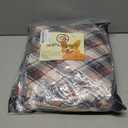 XPUDAC 4 Pack Dog Pajamas for Large Dogs Cats Plaid Dog Clothes Puppy Onesies Christmas Pajamas Puppy Jumpsuits Pet Pjs Shirt Apparel 3X-Large, Red Green Khaki Grey