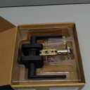 ULTRALOQ Passage Lever Door Handle, Reversible Black Front Door Handle No Lock for Interior or Exterior Door, Closet, Hallway, Adjustable Latch Backset, IP65 Waterproof, Matte Black