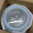 Folinstall 1 Gallon Glass Cookie Jar, Large Glass Jar with Airtight lid, Glass Food Storage Container for Cookies, Candy, Flour, Dog Treats, Coffee, Laundry Room Storage & Pantry