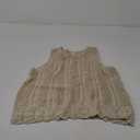 KIRUNDO Beach Vacation Clothes for Women Spring Summer Crochet Sweater Vest Tank Tops Cover Ups Resort Cruise Outfits 2025 (Medium, Beige)