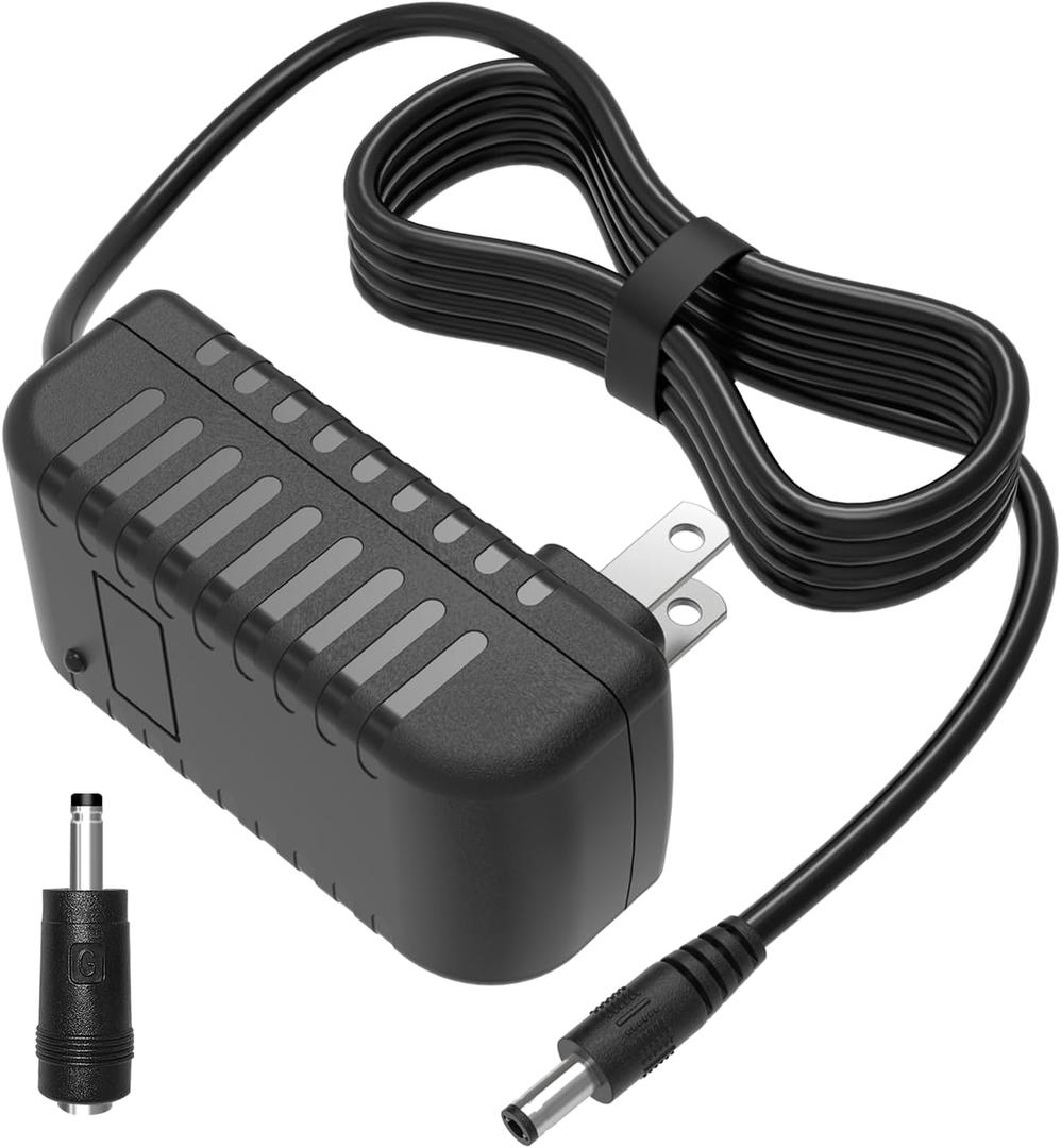 12V AC DC Portable DVD Player Charger Power Adapter Compatible with Sunpin, Sylvania, DBPower, Craig, Cooau,Phillips, YOTON, ieGeek, Synergy, Wonnie, Ematic Portable DVD Players