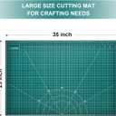 Prime Vinyl Cutting Mat, 23" x 35" Large Self Healing Sewing Mat, 5-Ply Heavy Cut Board, Rotary Cutting Mat for Crafts, Sewing Supplies and Quilting Tools.