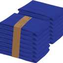 RUVANTI Flour Sack Towels 12 Pack 28 x 28 Inches, Ring Spun 100% Cotton Dish Towel, Machine Washable, Absorbent - Flour Sack Kitchen Towels for Drying and Cleaning -Navy
