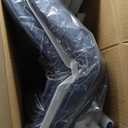 YOUNIKE Faux Leather Dining Chairs Set of 2 Mid-Century Modern High Padded Back Comfy Upholstered Kitchen Chairs with Metal Legs Wide Seat Accent Side Chair for Dining/Living/Waiting Room Navy Blue