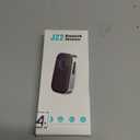 COMSOON Bluetooth Receiver for Car, Noise Cancelling 3.5mm AUX Bluetooth Car Adapter, Wireless Audio Receiver for Home Stereo/Wired Headphones, Hands-Free Call, 16H Battery Life - Black+Silver