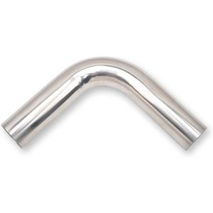 2.5 Inch 90 Degree DIY Custom Mandrel Exhaust Pipe Tube Pipe, T304 Stainless Steel, Universal Fit, 17.32 Inch End to End Length, 2.5'' OD Mandrel Bend Pipe