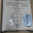 Seat Back Protector + Large Capacity Pocket Storage Organizer, Preventing the Impact of Children Stepping on the Seat Backrest (Black)