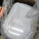 Diaper Genie Platinum Pail (Lily White) is Made in Durable Stainless Steel and Includes 1 Easy Roll Refill with 18 Bags That can Last up to 5 Months.