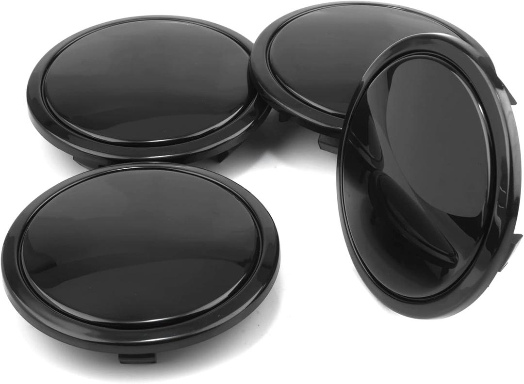 69mm(2.72in)/ 55.6mm(2.19 in) Wheel Hub Center Caps Black a Set of 4pcs for #4B0 601 170 A #A3 A4 A5 A6 A7 Q3 S5 S6 S7 S8
