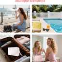 Makeup Bag Toiletry Bag for Womencute Cosmetic Bag with Relief Design, Can Accommodate Various Cosmetic Accessories Black