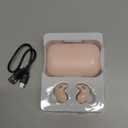Invisible Sleep Wireless Earphone IPX5 Waterproof Pink Wireless Thin Invisible Sleep Earbuds for Side Sleepers Sleep Ear Buds Smallest Tiny Small Mini Discreet Earbud for Sleeping Invisible Headphones