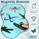 Konohan 12 Pcs Screen Door Magnets Butterfly Hummingbird Dragonfly Double Sided Flexible Decorative Retractable Protector Screen Magnetic Stickers Decals for Sliding Patio Door Gifts(Stylish Style)