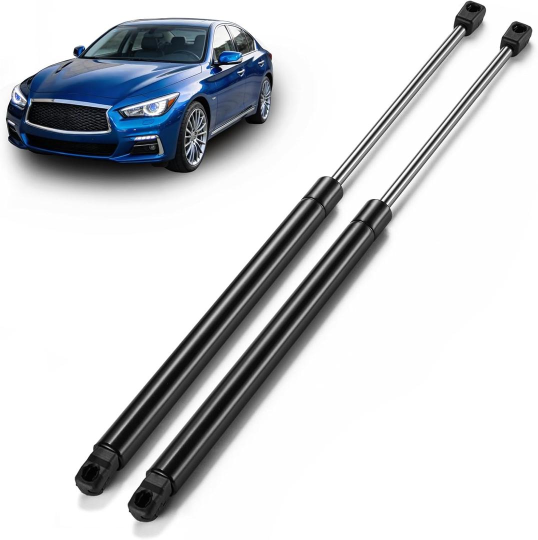 ARANA Hood Struts Shocks for Infiniti Q50 2014-2021, Front Bonnet Lift Strut Support Fits 14-21 Infiniti Q50 Base/Hybrid/Inspiration/Perfection/Premium/Seduction/Sport Models, OE#65470-46A0A, 2 Pcs