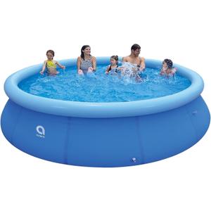 DIMAR GARDEN 14ft x 33in Inflatable Swimming Pool, Outdoor Round Top Ring Above Ground Pools