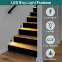 kadision 3 Color Low Voltage 12V-24V LED Step Lights Indoor and Outdoor, 3.5W 175lm Stair Light, Aluminum Oil Rubbed Bronze, 12 Pack