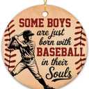 NewEleven Baseball Gifts - Baseball Ornaments for Christmas Tree, Baseball Lover, Men, Boyfriend, Him - Some Boy Funny Ornament, Present for Boys - Christmas Ornaments