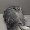 Bedsure GentleSoft Sherpa Fleece Queen Blankets for Bed, Non-Heated, Thick and Warm Throw for Women and Men, Soft Fuzzy Plush Queen Blanket for Winter, Grey, 90x90 Inches