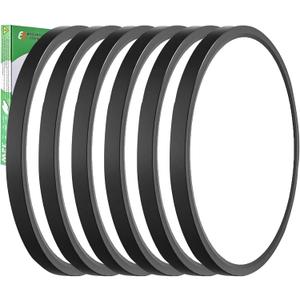 6PK 15.8 Inch LED Flush Mount Ceiling Light Black, 32W, 3480LM, 3000K/4000K/6000K CCT Selectable, Round Flat Panel Light Low Profile Ceiling Light Fitures for Hallway, Kitchen, Bedroom, Laundry Room, Black