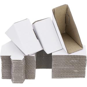 MECCANIXITY Adjustable Cardboard Corner Protector, Cardboard Edges Protector 6x6x2.2cm for Art, Packing, Shipping Supplies Pack of 40 White