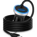 Cell Phone Car Charger for Samsung Galaxy A17 A16 A25 A15 5G A13 A14 A24 A03s S26 S25 S24 Ultra iPhone 17e 17 16e 16, USB C Cigarette Lighter Adapter Usbc Cord Fast Charging Typec Cargador Cable Auto