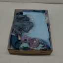 dearlomum Baby Play Mat Gym,Funny Play Piano Tummy Time Activity Mat with 5 Infant Sensory Toys & 4 Wrist Rattle Socks, Boy & Girl Gifts for Newborn 0 to 3 6 9 12 Months(Blue)