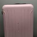 KYME Suitcase Hardshell With Double Spinner Wheels, PC+ABS TSA Lock Travel Luggage, Pink, 20" Carry On 