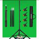 Green Screen Background with Stand 2x2M/6.5x6.5Ft,1.5 x2M GreenScreen Photograph