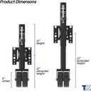 2000 lbs Upgraded Boat Trailer Jack, 10" Lift, Bolt On Trailer Jack for RV, Boat and More, Black