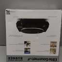 Elite Gourmet ESB-301BF Countertop Single Cast Iron Burner, 1000 Watts Electric Hot Plate, Temperature Controls, Power Indicator Lights, Easy to Clean, Black