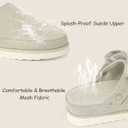 Women's Adjustable Comfy Suede Clogs with Strap Indoor Outdoor Goldenstar Platform Mules Slippers Clogs for Women (8)