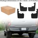 KEWISAUTO Fender Flares Guards for Ford F-150 2021-2024, Front & Rear Mud Flaps Splash Guards for 2021-2024 Ford F150 Without OEM Fender Flares Accessories, Replace #ML3Z-16A550-AA #ML3Z-16A550-BA