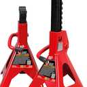 Big RED 3 Ton Heavy Duty Steel Jack Stands, Capacity Car Lifting Stand,1 Pair