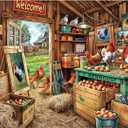 Chicken Coop Puzzles for Adults 1000 Piece, Jigsaw Puzzles for Adults, Adult Challenging Game Toys, Impossible Puzzle, Family Decoration Puzzle
