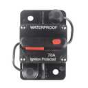 WOHHOM 70 Amp Circuit Breaker with Manual Reset 12V-36V DC Waterproof Surface Mount for Car Audio Rv Marine Boat Truck Trolling Motors, 30-300A Car Speaker Resettable Fuse