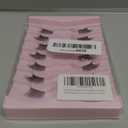 Onlyall Half Eyelashes Corner Lashes Natural Lashes Half Lashes Wispy End Lashes Corner Eyelashes 3/4 Lashes Clear Band Lashes 7 Pairs C02 (6MM-14MM)