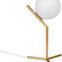 Globe Table Lamp, TD00965 Mid-Century Golden Desk Lamp for Bedroom,Living Room,Kids Room,Office