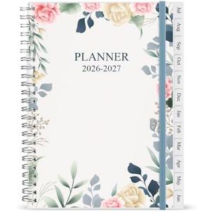 Diary 2026-27, A5 Weekly/Monthly Planner with Monthly Tabs, 26-27 Planner from Jul 2026 to Jun 2027, Twin-Wire Binding,Easy to Organize Your Daily Life,14.8×21cm, Planners 2026-2027 Week to View