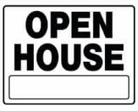 Hillman Open House Sign With Frame, 1 ct 
