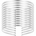 10 Pcs Silver 5mm Smooth Metal Headbands Frames Blank Tiara Base Hairband Head Bands for DIY Crafts Headbands Hair Accessories