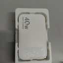 4in1 Retractable Gan Wall Charger Plug USB C,Travel Essentials Brick Multiport, 3ft Lightening+ Type C Cables,40W Fast Charging Foldable Block for iPhone 17 Pro/16/15/14/13,iPad,Galaxy