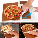 Sliding Pizza Peel 14 x 12 Inch,Non Stick Wood Large Elite Peel Pizza Smart Slider Peel,Wooden Super Easy Transfer Pizza Shovel Spatula Paddle for Ovens Accessories,Magic Rolling Pizza Peel