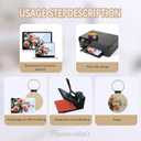 Framendino, Sublimation Blanks Keychain Linen Key Chains Transfer Rings for DIY Craft Making