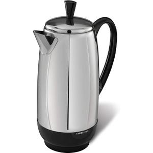 Farberware FCP412 1000 Watt 12-Cup Percolator, Stainless Steel